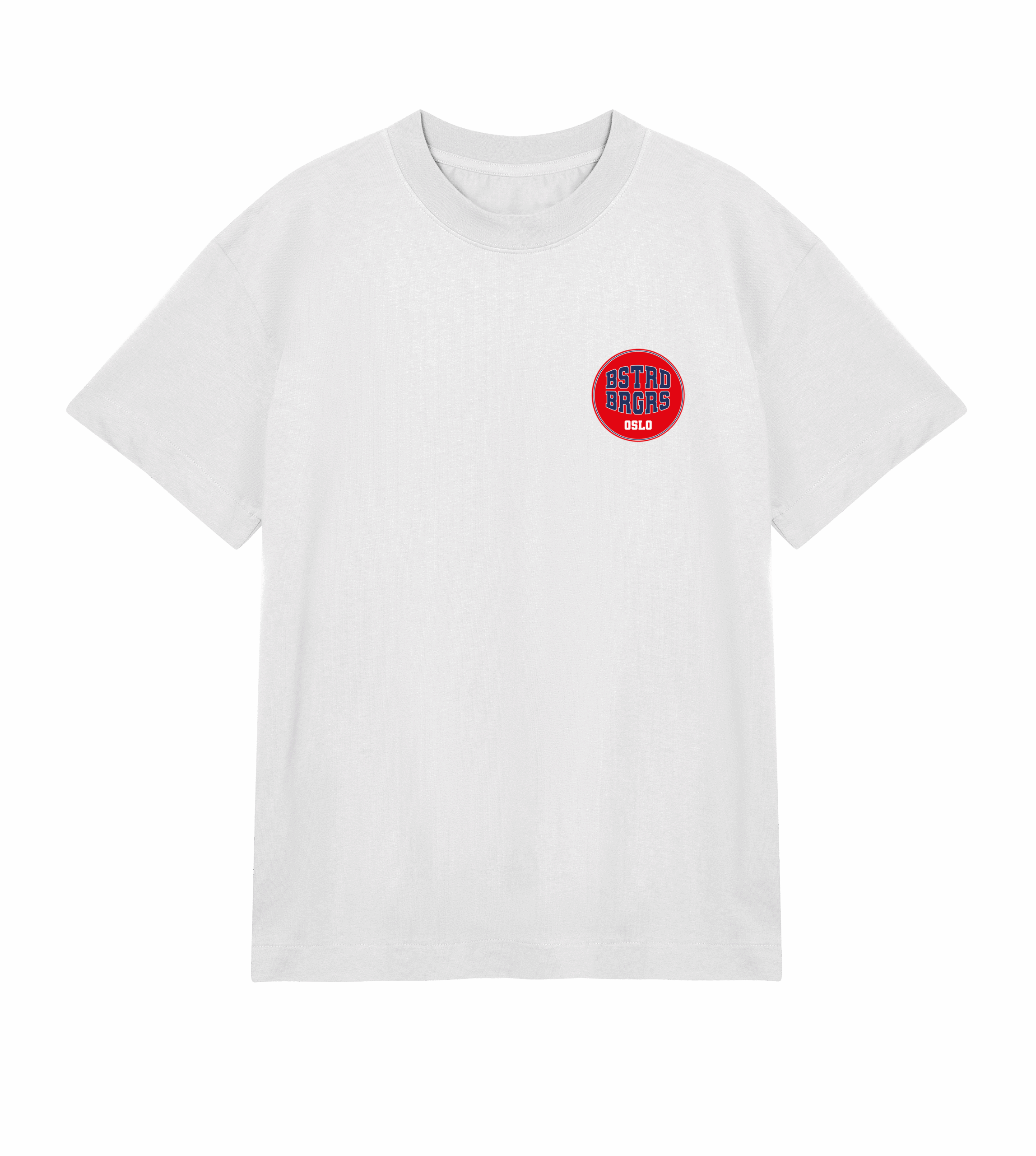 OSLO VARSITY BOXY WHITE TEE